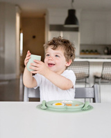 Silikonowy kubeczek Mini Cup pastelowa zieleń EUMCS001-EZPZ, kubki dla dzieci