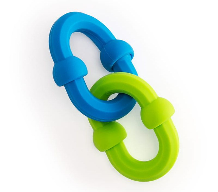 Półokrągłe klocki silikonowe Plip Links Fat Brain Toys FA490-1 klocki dla dzieci