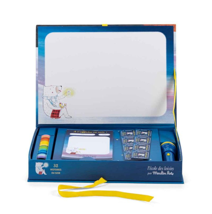 Teatrzyk małe kino z projektorem latarką 32 historie szkoły rekreacyjnej Moulin Roty 894378 zabawy w domu