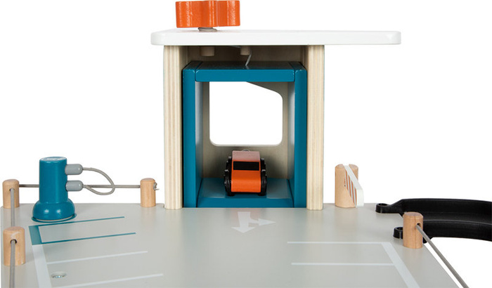 Drewniany parking garaż dla autek kilka poziomów Na rajdzie 12357 Small Foot