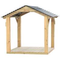 Drewniany Domek CLASSIC WORLD EDU CW70157 duża Altana dla dzieci do kreatywnej zabawy na świeżym powietrzu