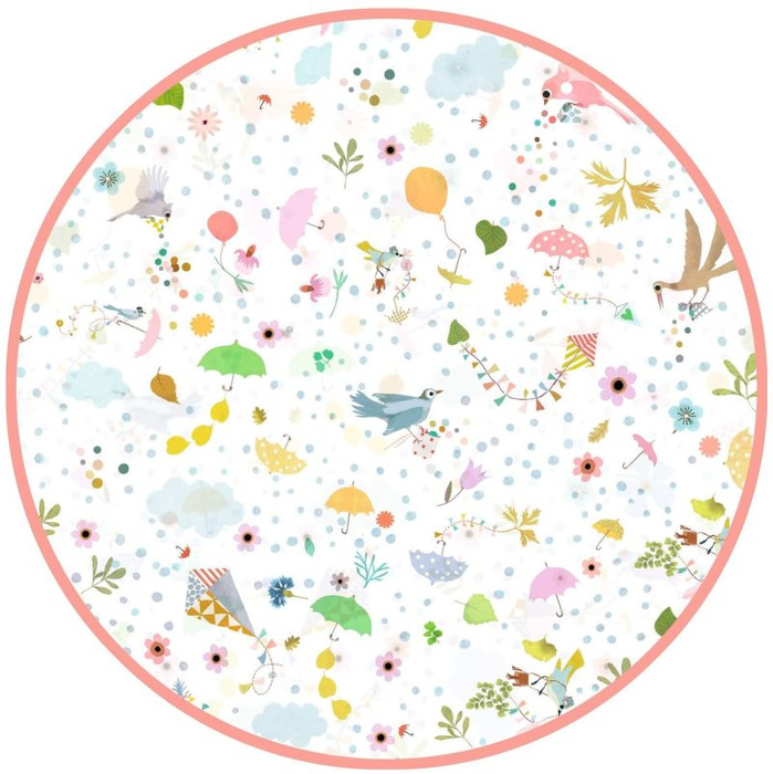 Transparentna pelerynka przeciwdeszczowa dla dzieci Wiosna Djeco DD04680