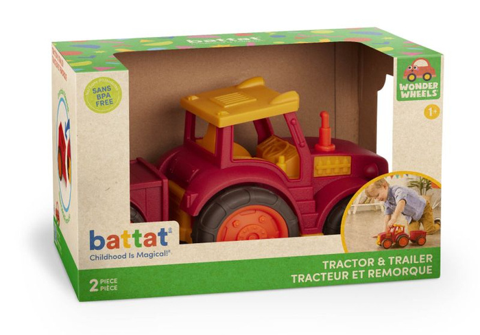 Traktor z przyczepką Wonder Wheels Battat BT1018Z samochody dla dzieci