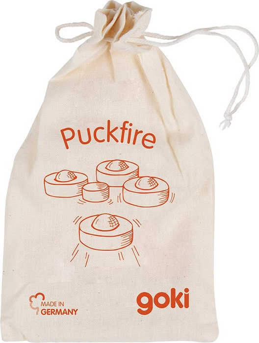 Drewniana gra zręcznościowa Kolorowy minicurling dla dzieci Goki 56788