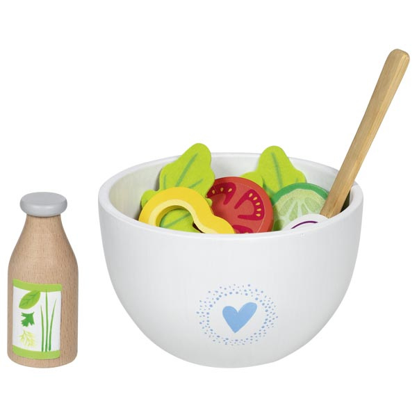 Drewniany zestaw do przygotowania sałatki Vitalbowl 24 el Goki 51446
