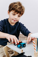 Drewniany parking garaż dla autek kilka poziomów Na rajdzie 12357 Small Foot