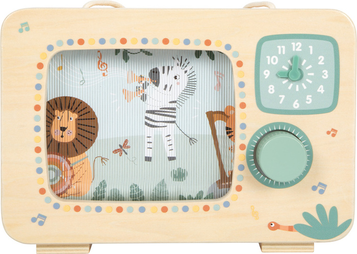 Pozytywka dla dzieci Dino Small Foot 12628 drewniane pozytywki dla dzieci