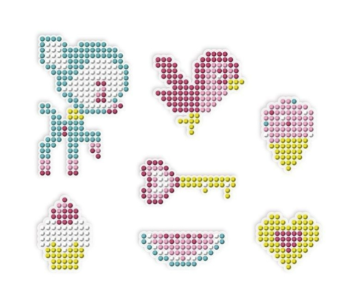 Zestaw kreatywny Cudowne kryształki Naklejki 7+, Janod J07884