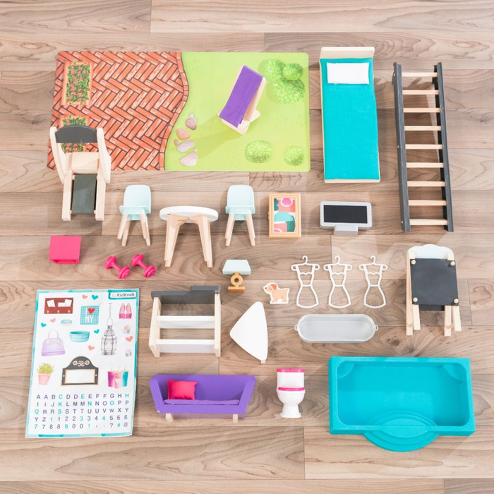 Domek dla lalek Wieżowiec Bianka City Life KK65989- KidKraft, dla dziewczynek