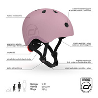 Kask S-M dla dzieci  3+ Wildberry Scootandride S00083 