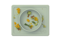 EZPZ Silikonowa miseczka z podkładką 2w1 Mini Bowl pastelowa zieleń EUMBS001- EZPZ, naczynia dla dzieci