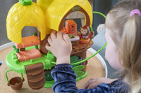 Tropikalny domek Klorofil 700220F przenośny domek z mebelkami i figurką małpki