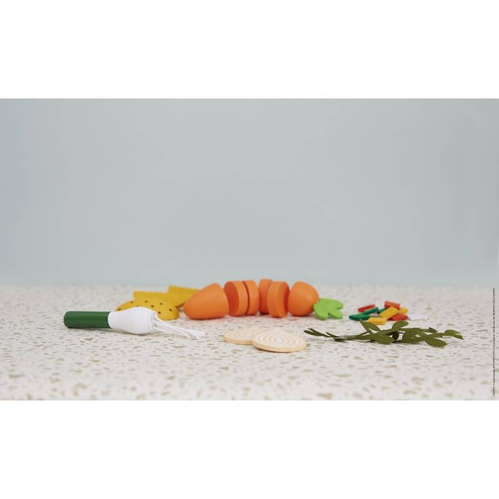 Zestaw do gotowania zupy z drewnianym blenderem i akcesoriami Janod J06634