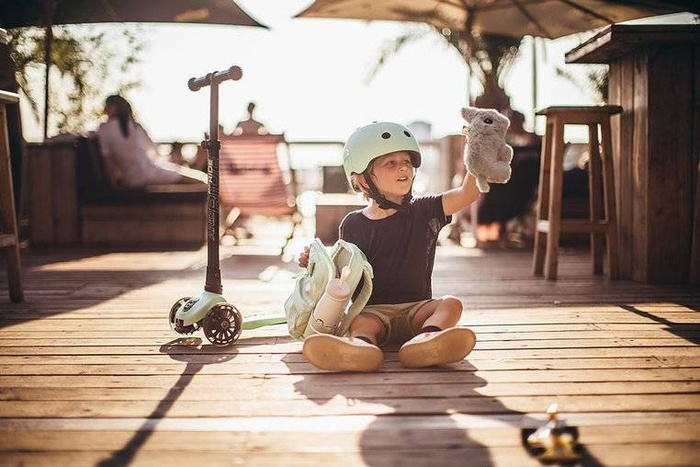 SCOOTANDRIDE Plecak na hulajnogę dla dzieci 1-5 lat Kiwi
