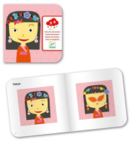 Naklejki dla dzieci Twarzowe kompozycje DJ08934-Djeco, zestawy kreatywne