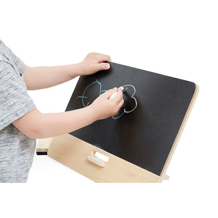 Tablica drewniana stołowa nablatowa z podpórką i akcesoriami Janod J09636