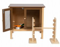 Drewniany domek dla króliczków z akcesoriami Astrup 84628