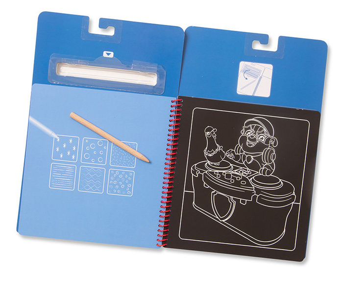 Zdrapywanka z rysikiem Psi Patrol Scratch Art Pad – Chase Melissa and Doug 33259