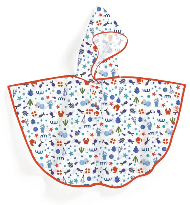 Transparentna pelerynka przeciwdeszczowa dla dzieci Ocean Djeco DD04672