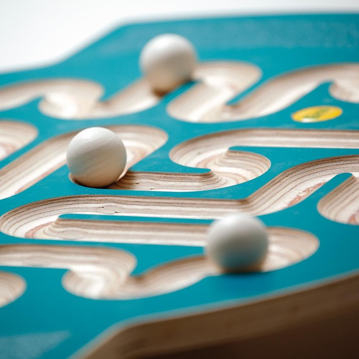 Dysk do balansowania z torem kulkowym Erzi 46374 Gra równoważna dla dzieci i dorosłych