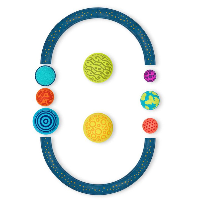 Kombinacyjna ścieżka sensoryczna dla dzieci z planetami 16 modułów Planet Hopper B.Toys BX2494Z
