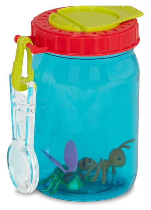 Niezbędnik małego obserwatora przyrody pojemnik z minilupą i siatką na owady Mały odkrywca B.Toys BX2194Z