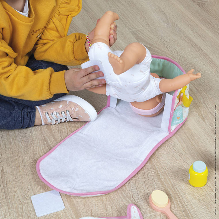 Zestaw torba do przewijania z 8 akcesoriami J06501-Janod, akcesoria dla lalek