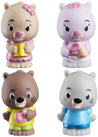 Rodzina bobrów Kastor Klorofil 700303F figurki zwierząt dla dzieci