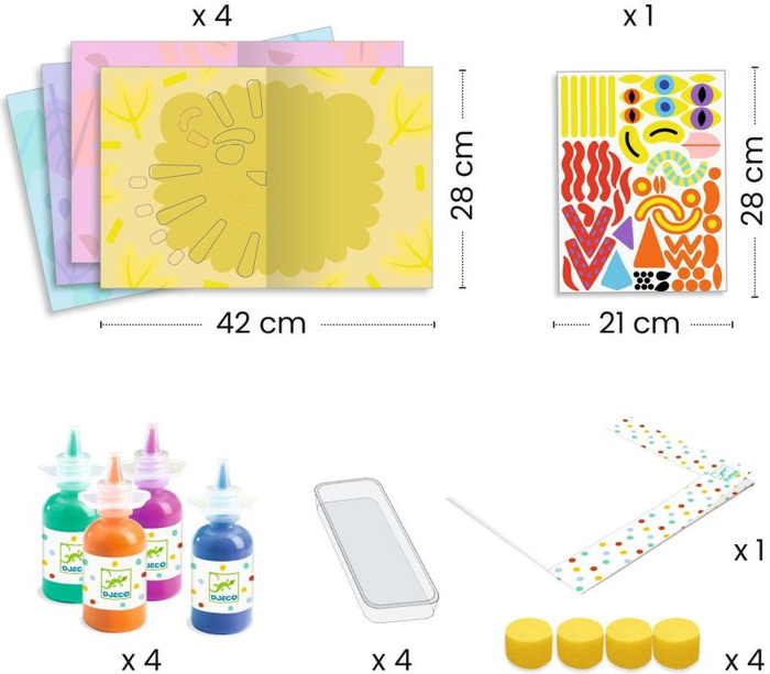 Zestaw artystyczny Odbitki Djeco DJ00080