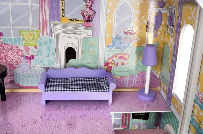 Drewniany domek dla lalek "Anna w apartamencie"