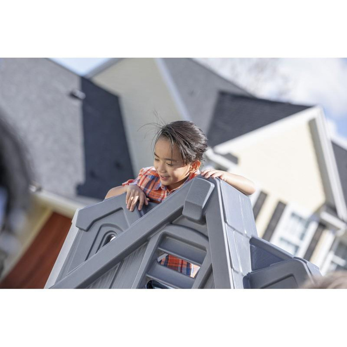 Domek Zamek 2w1 STEP2 4133KR Plac zabaw ze zjeżdżalnią dla dzieci do kreatywnej zabawy