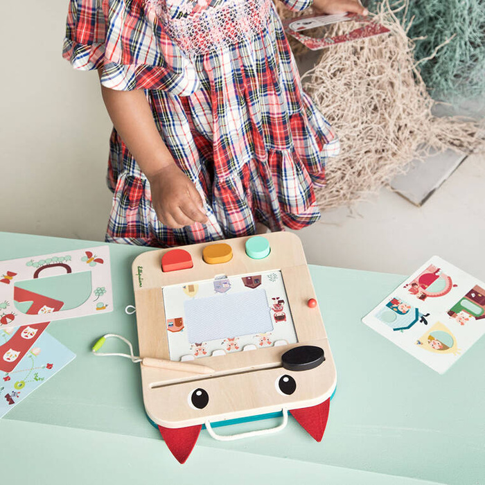 Drewniana tablica do rysowania znikopis Wilk Louis 83473 LILLIPUTIENS