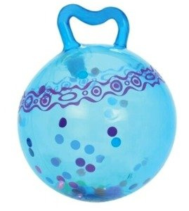 Niebieska piłka przezroczysta z uchwytem BX2162Z-B.Toys, skoczek dla dzieci