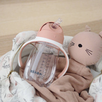 Kubek niekapek Butelka tritanowa ze słomką 300 ml old pink Beaba 913480