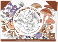 Obrazy do kolorowania w teczce Las Djeco DJ08696 komplet 3 dużych obrazów