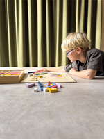 Zestaw do nauki liczenia i matematyki z patyczkami Educate Small Foot 12559 drewniane zabawki edukacyjne