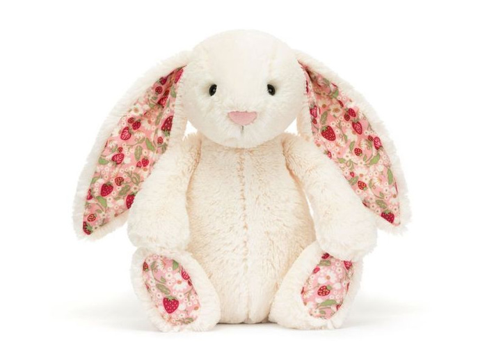 Króliczek z kwiecistymi uszami kremowy Berry 31 cm Jellycat maskotki BMP3MS