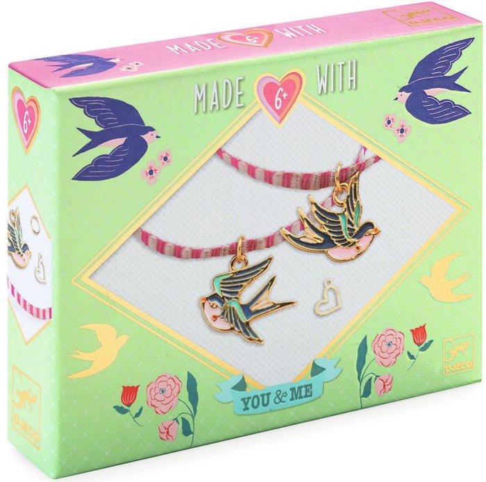 Zestaw do tworzenia bransoletek przyjaźni Ptaki Djeco DJ00011 – zabawy kreatywne DIY