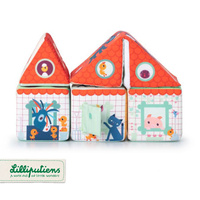 Zestaw 5 miękkich klocków wielofunkcyjnych Stodoła Farma 83455 Lilliputiens