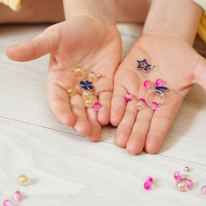 Zestaw kreatywny do tworzenia biżuterii z zawieszkami zmieniającymi kolor Janod J09182