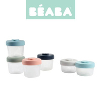 Zestaw słoiczków do porcjowania i przechowywania jedzenia Clip 6 szt 2x90ml i 4x150ml Beaba 913497