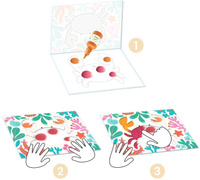 Zestaw artystyczny malowanie palcami Ocean Djeco DJ09858