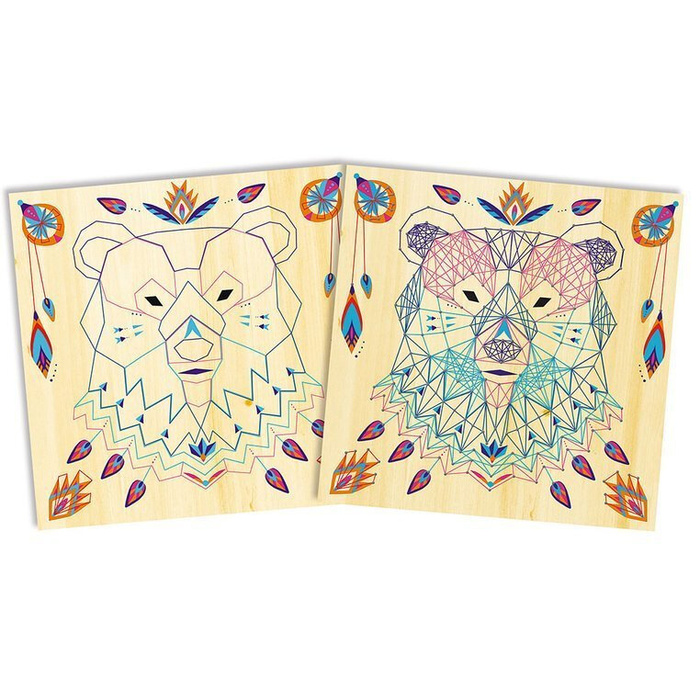 Zestaw kreatywny String Art Zwierzęta 8+, Janod J07912