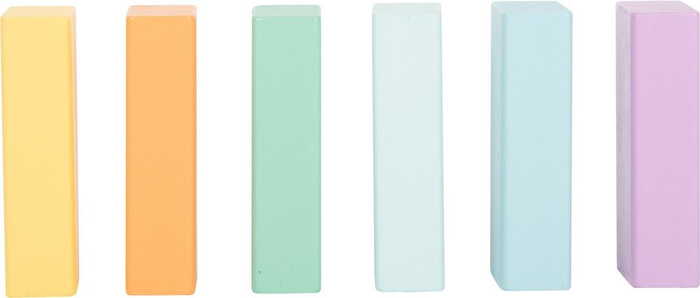 Pastelowe drewniane klocki 11722-Small Foot, klocki dla dzieci