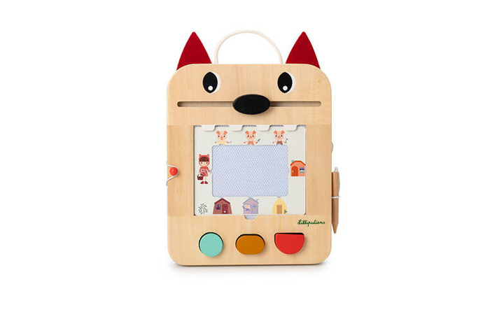 Drewniana tablica do rysowania znikopis Wilk Louis 83473 LILLIPUTIENS