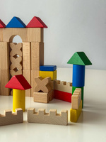 Klocki drewniane zestaw 150 elementów Mumbee 53323