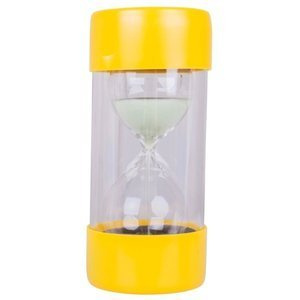 Żółta klepsydra 180 sekund Minutnik Ballotini 3 Minuty BJE0004-Bigjigs Toys, czasomierz dla dzieci