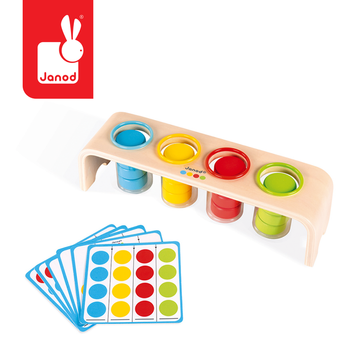 Drewniana układanka Sortowanie kolorów Essentiel, Janod J05066