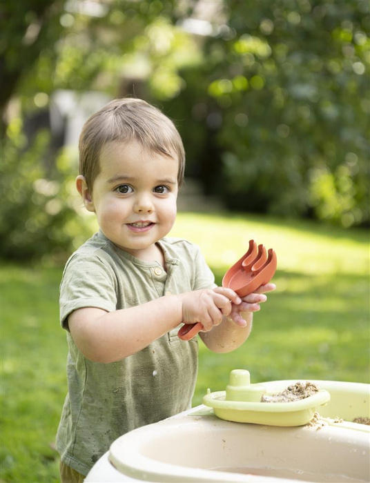 Stolik do zabawy wodą i piaskiem Smoby 840111 z akcesoriami ogrodowymi kreatywna zabawa na świeżym powietrzu
