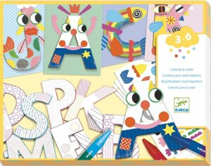 Zestaw kreatywny Świat literek Djeco DJ08998 zabawy edukacyjne